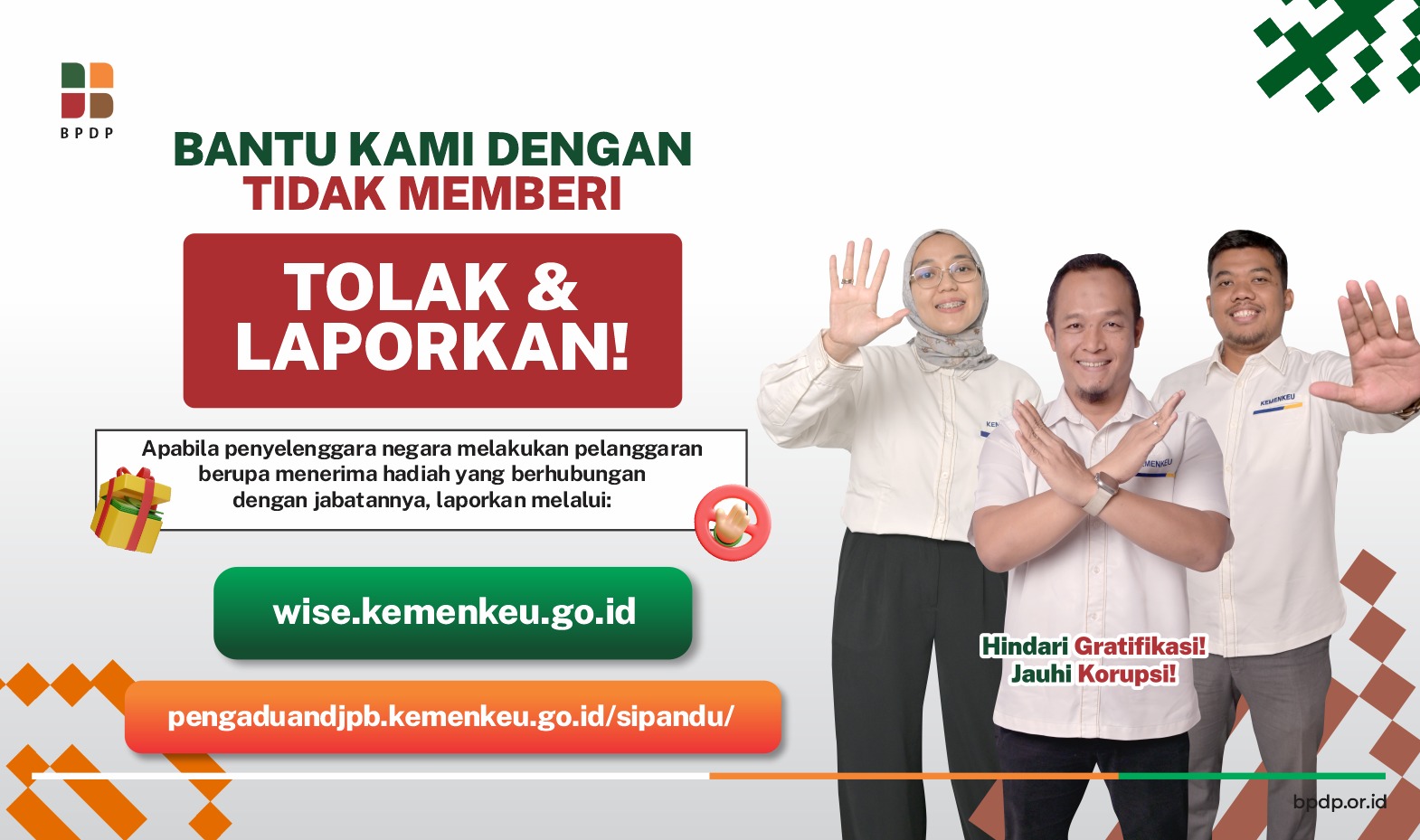 Pengumuman gratifikasi BPDP